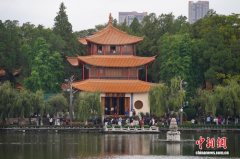 昆明大观楼修缮后重新开放 再现中华名楼历史风貌